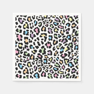Multi Color Cheetah Print Servet