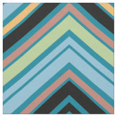Multi-Color Chevron Pattern Stof (Close Up)