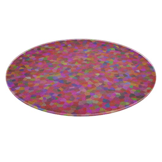 Multi-color confetti design snijplank (Hoek)