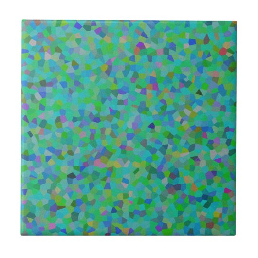 Multi-color confetti design   tegeltje (Voorkant)