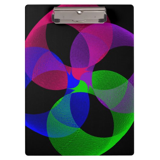 Multi Color Fusion Geometric Clipboard Klembord (Voorkant)