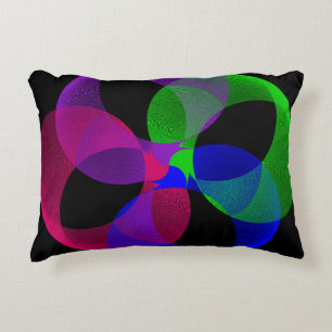 Multi Color Geometric Fusion Accent Pillow Kussen