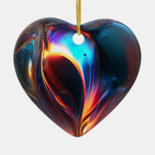 Multi-color Heart Ornament (Voorkant)