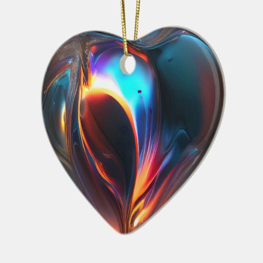 Multi-color Heart Ornament (Links)
