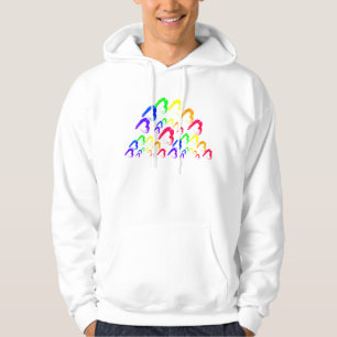 Multi-Color Hearts Hoodie