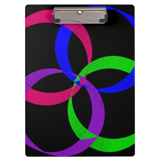 Multi Color Interchange Geometric Clipboard Klembord (Voorkant)