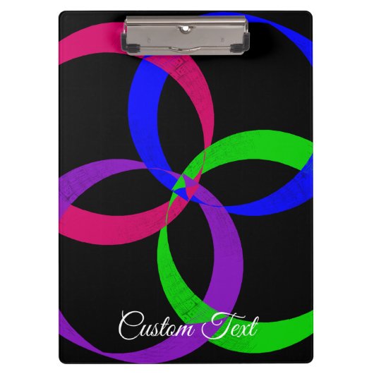 Multi Color Interchange Geometric Clipboard Klembord (Voorkant)