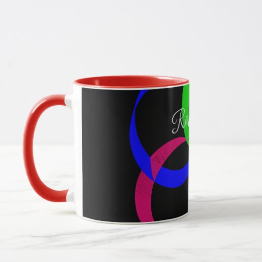 Multi Color Interchange Geometric Coffee Mug (Gauche)