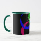 Multi Color Interchange Geometric Coffee Mug Mok (Links)