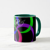 Multi Color Interchange Geometric Coffee Mug Mok (Voorkant rechts)