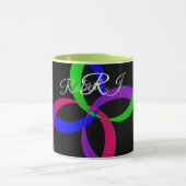 Multi Color Interchange Geometric Coffee Mug Mok (Midden)