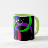 Multi Color Interchange Geometric Coffee Mug Mok (Voorkant rechts)