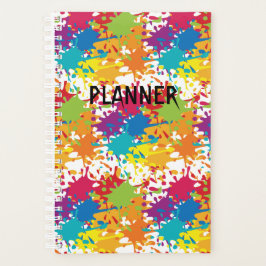 Multi-Color Paint Splash Planner