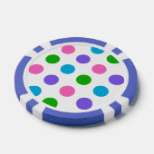 Multi Color Polka Dots Poker Chips (Enkel)