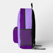 Multi-Color Purple Backpack Bedrukte Rugzak (Rechts)