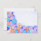 Multi-Color Rainbow Boho Flowers RSVP Kaartje (Achterkant)