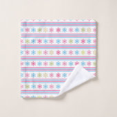 Multi-color snowflakes (Gant de toilette)