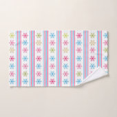 Multi-color snowflakes (Serviette à main)
