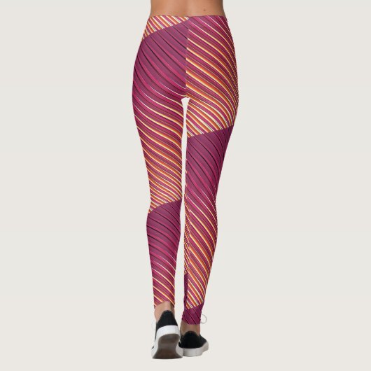 Multi Color Stripe Leggings (Achterkant)