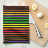 Multi Color Stripe Pattern Theedoek (Quarter Fold)