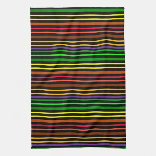 Multi Color Stripe Pattern Theedoek (Verticaal)
