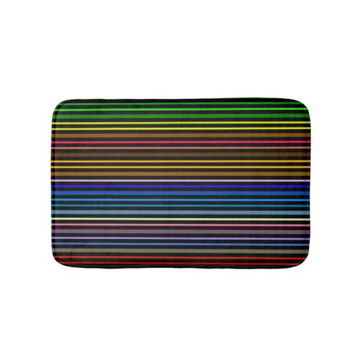 Multi-Color Stripes Badmat (Voorkant)