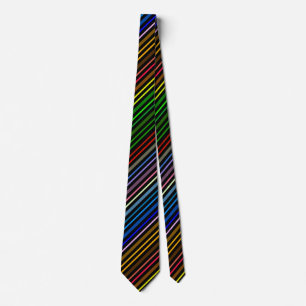 Multi-Color Stripes Stropdas