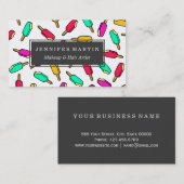 Multi-Color Summer Popsitern-patroon Visitekaartje (Voorkant / Achterkant)