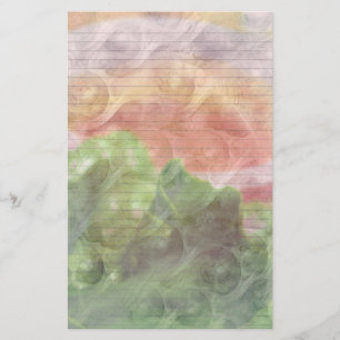 Multi Color Swirls stationery-optionele lijnen Briefpapier