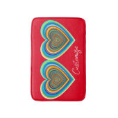 Multi-color Valentijn Heart Thunder_Cove Badmat (Voorkant Verticaal)