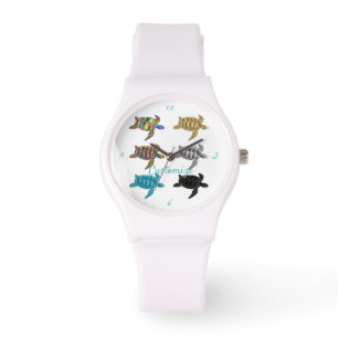 Multi-color Zee Turtles Thunder_Cove Horloge