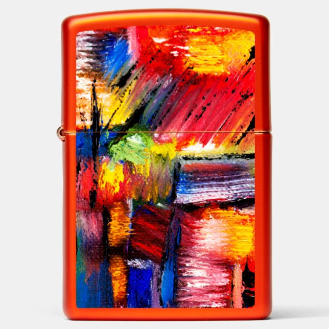 Multi-Color Zippo Lighter (Front)