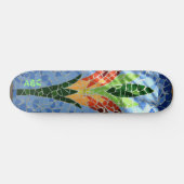 Multi Colore Mozaïek Tegel Flower Skateboard (Horizontaal)