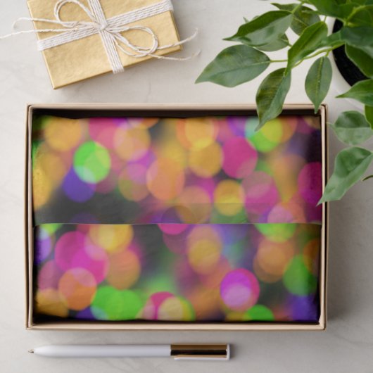 Multi-Colored Bokeh Tissuepapier (Geschenk)
