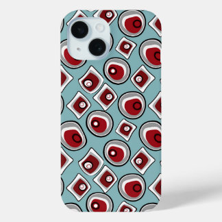 Multi-colored circles and rings retro sixties