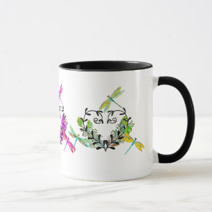 Multi-Colored Dragonfly geïnspireerde koffie-Mok Mok