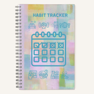 MULTI-COLORED HABIT TRACKER NOTITIEBOEK