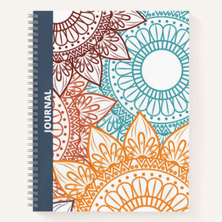 MULTI-COLORED MANDALA JOURNAL NOTITIEBOEK
