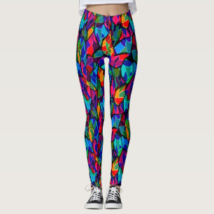 Multi-colored samenvatting leggings