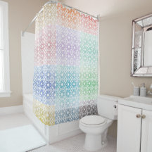 Multi - Colored Shower Curtain