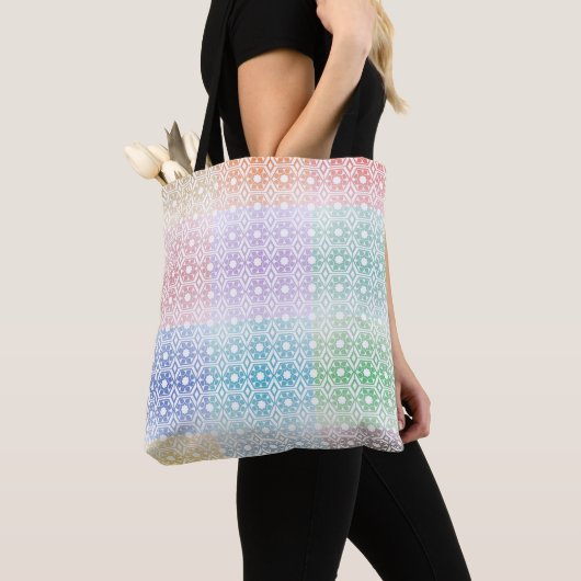 Multi-Colored Tote Draagtas (Dichtbij)