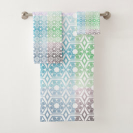 Multi-Colored Towel Bad Handdoek