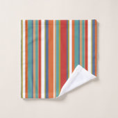 Multi-Colour Stripe Patroon Bad Handdoek (Wasdoekje)