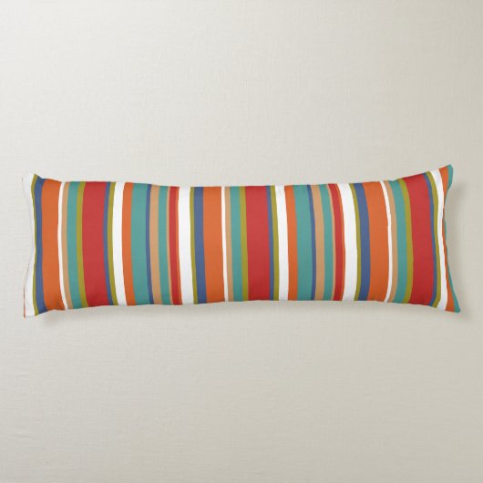 Multi-Colour Stripe Patroon Lichaamskussen (Achterkant)