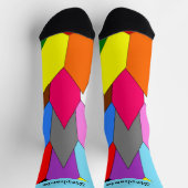 Multi Coloured Art Deco Design Socks Sokken (Top)