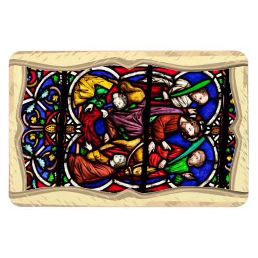 Multi Coloured Bible Scene Magnet (Horizontal)
