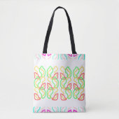 Multi Coloured Funky Tote Bag (Devant)
