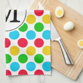 Multi Dot Custom Monogrammed Golf Serviette coloré (Quart Plié)