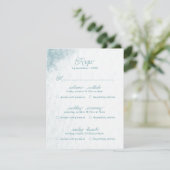 Multi evenement onder Zee grillige Waterverf stran RSVP Kaartje (Staand voorkant)