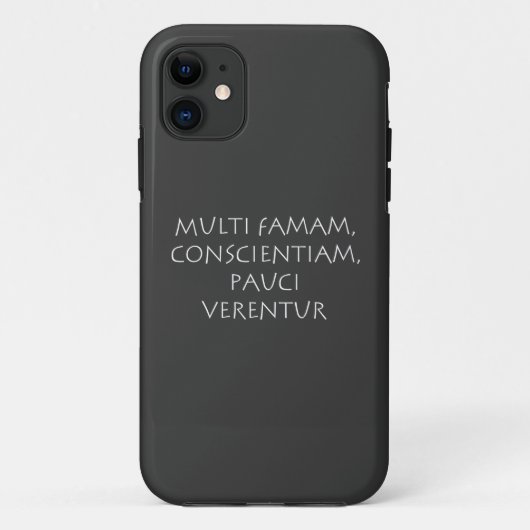Multi famam conwetenschapper pauci verentur Case-Mate iPhone case (Achterkant)